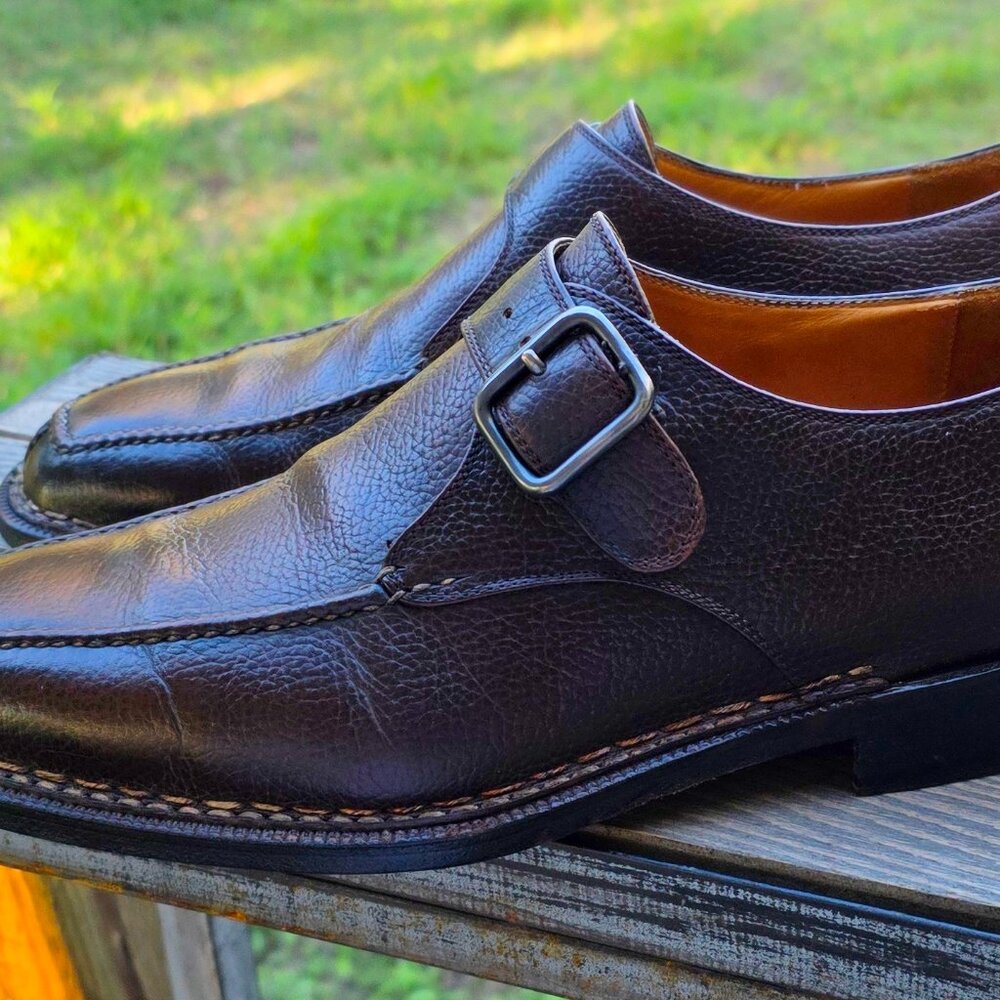 SALE - Sutor Mantellassi 9 Norvegese Italian Multicolor Monk Strap